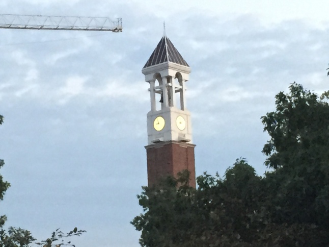 Mitch Daniels: The Bell Tower looks so beautiful at evening. The Purdue Tradition of not walking under the bell tower makes it all the more fascinating.